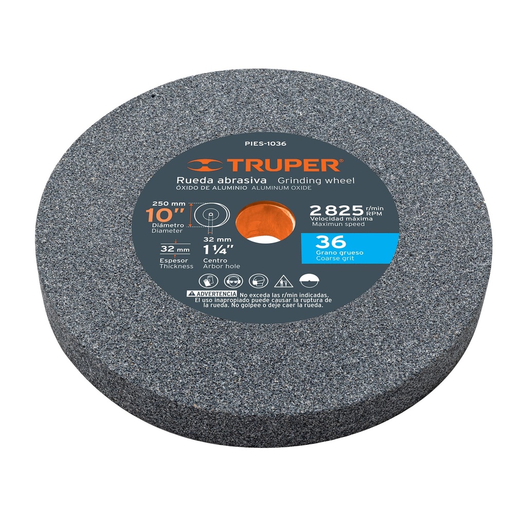 TRUPER RUEDA ABRASIVA PUES-103 6GRANO 36 P/ESMERIL