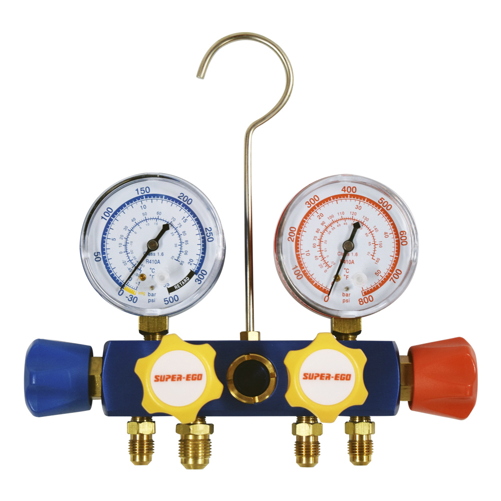 SUPER EGO MANOMETRO 4 VIAS SEGO MNFL45/16 SAE