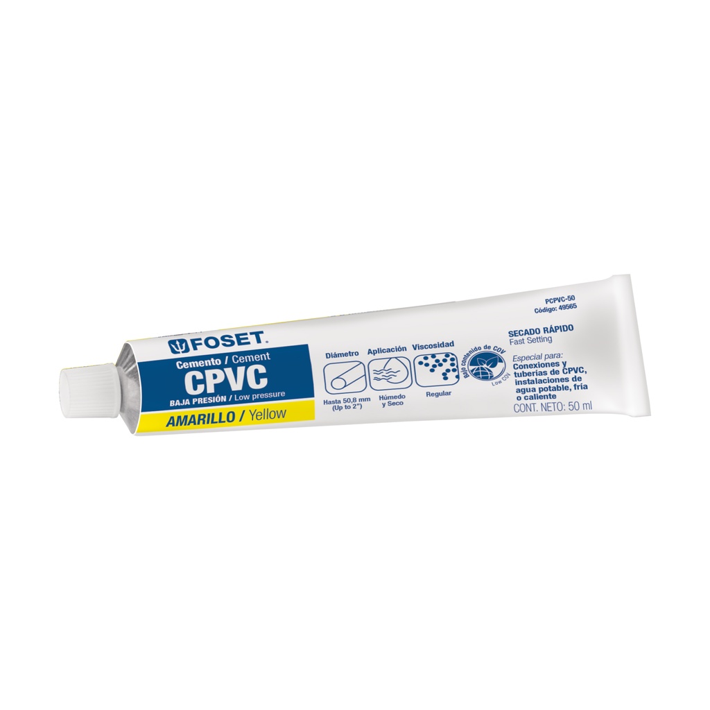 FOSET PEGAMENTO PCPVC-50 50ML P/CPVC