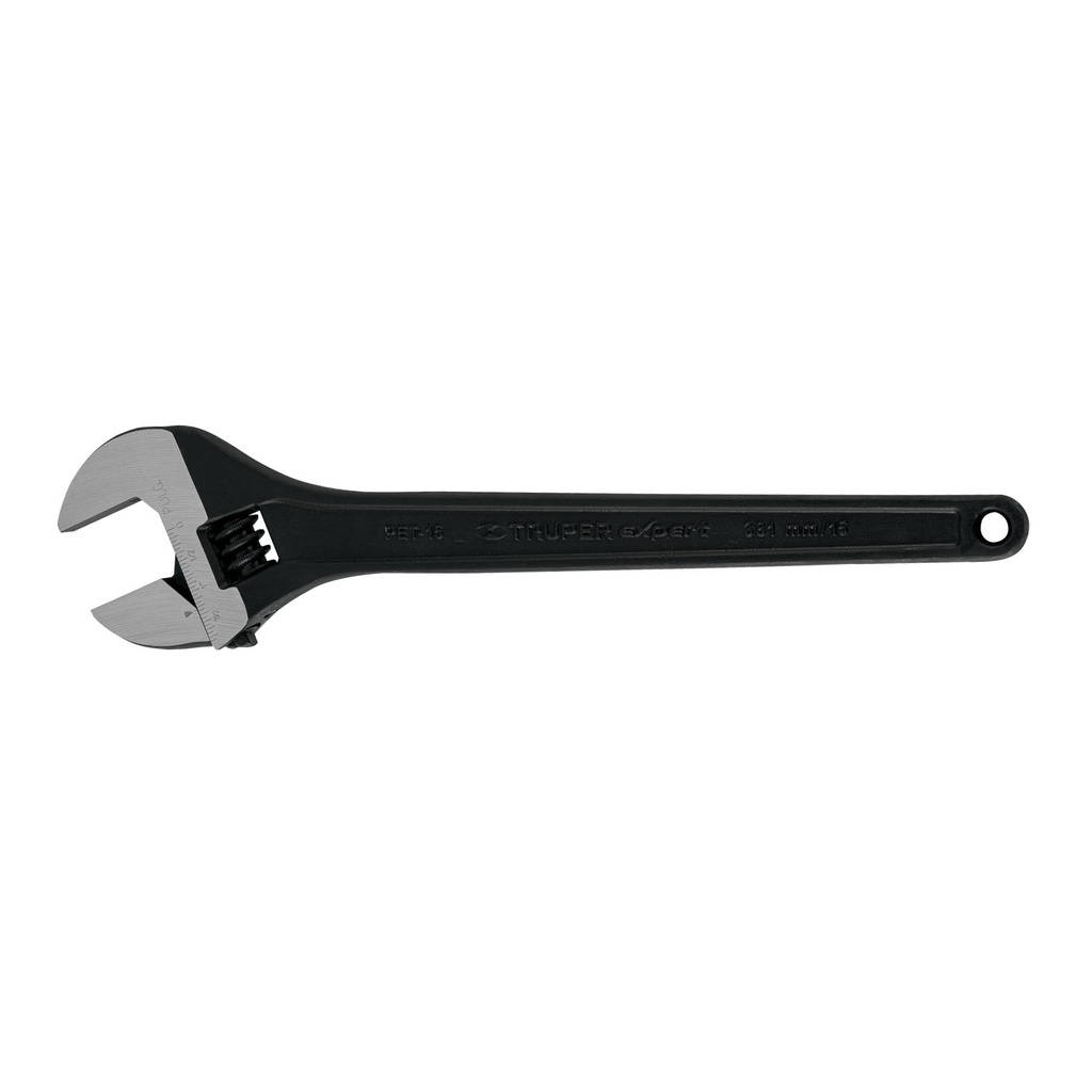 TRUPER LLAVE AJUSTABLE 15" 15504APERTURA 1 11/16" NEGRA