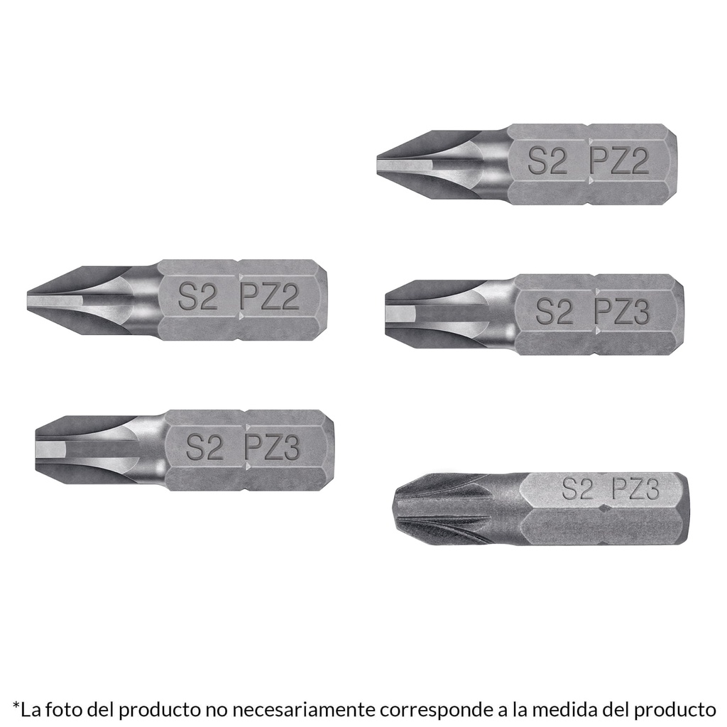 TRUPER JGO PUNTAS POZIDRIV    5PZ 1" COMBINADAS PUDE-2001