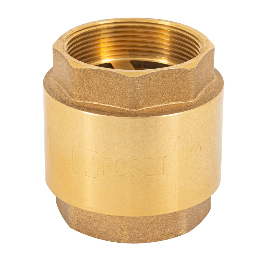 FOSET VALVULA DE RETENCION VARE-2 2"C/RESORTE 200PSI LATON