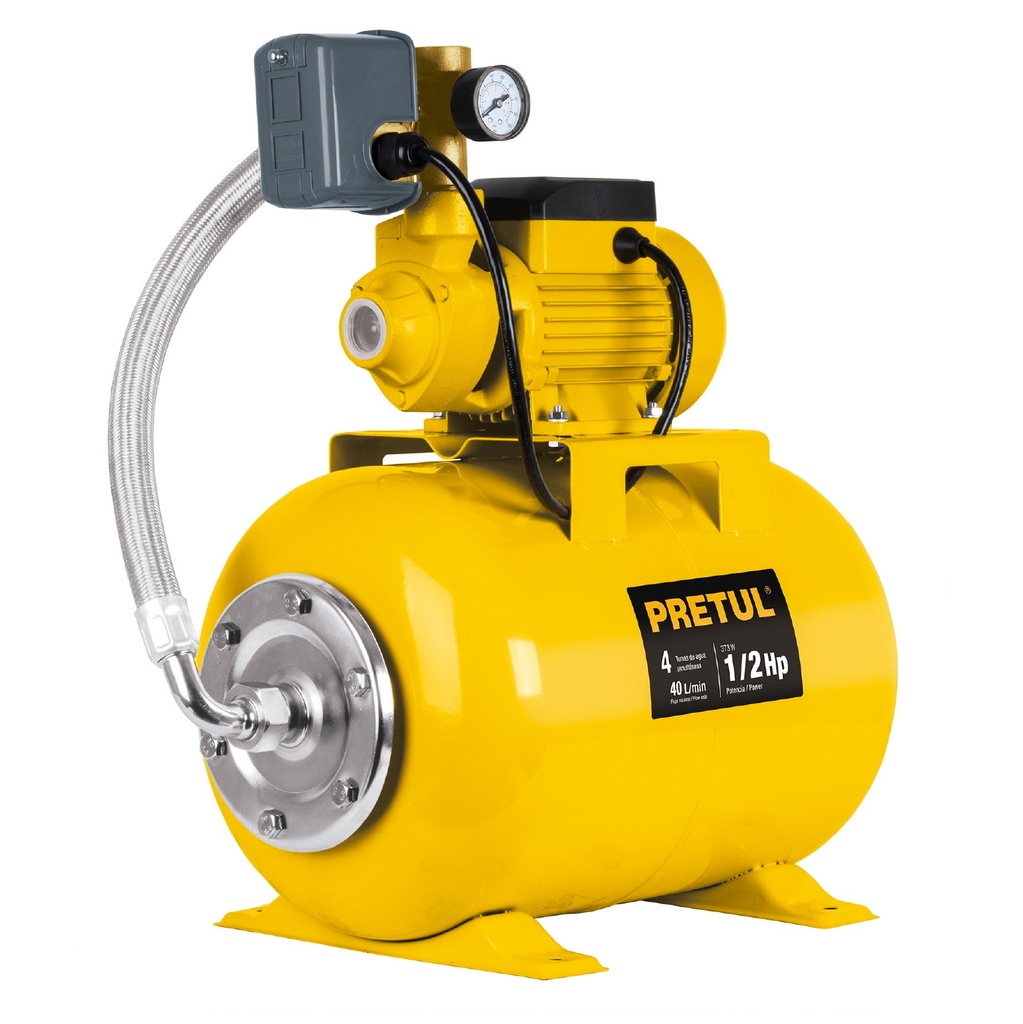 PRETUL HIDRONEUMATICO 24LT    1/2HP BOMBA PERIFERICA