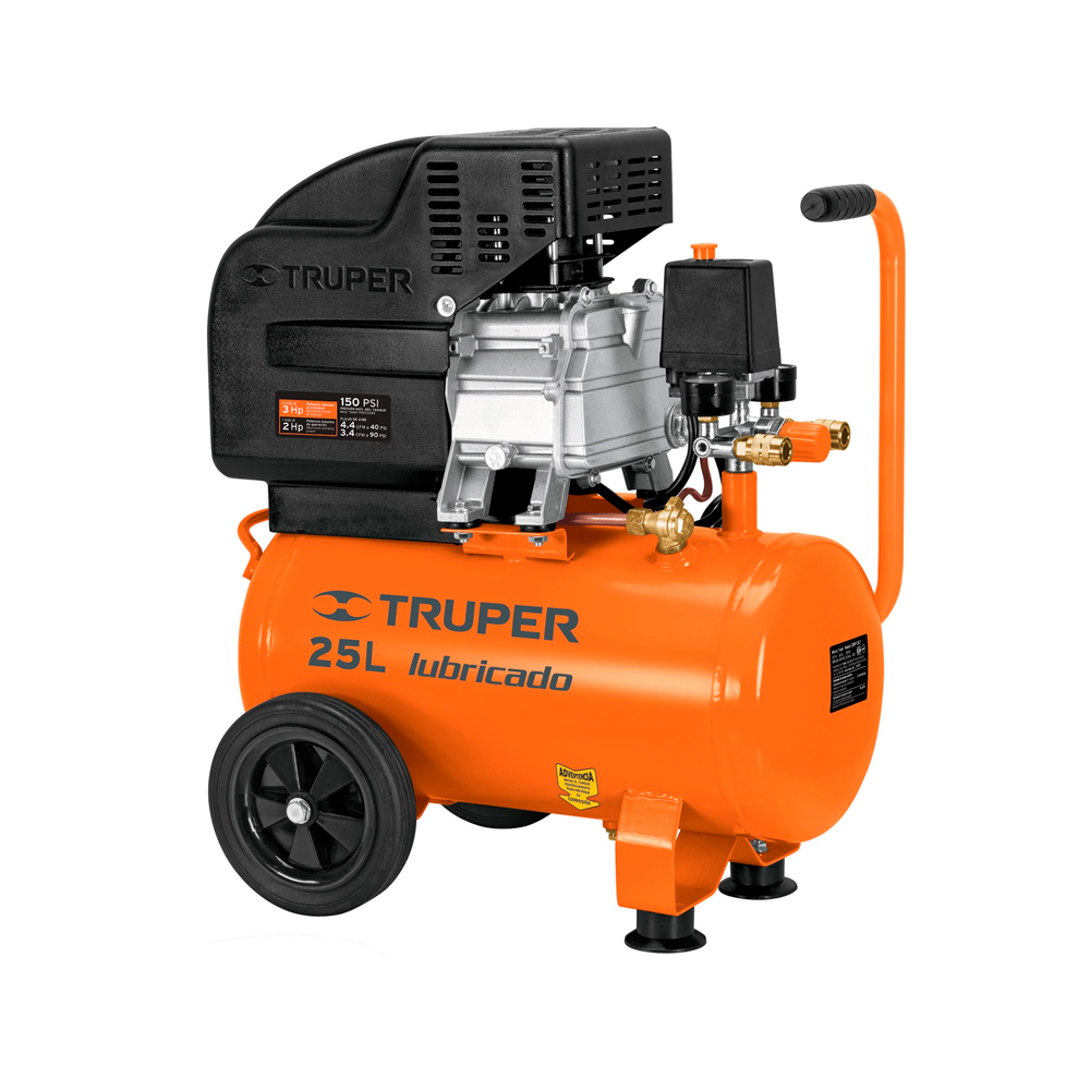 TRUPER COMPRESOR COMP-25LT 3HP 25LT116PSI 120V/60HZ LUBRIC