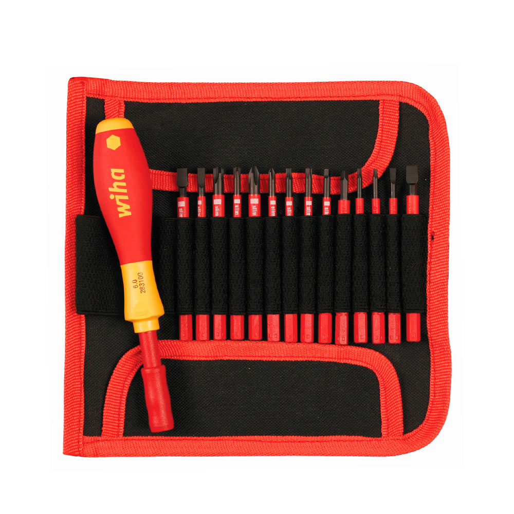 WIHA DESARMADOR AISLADO       1000V SLIMLINE 14 PTAS MIXTAS