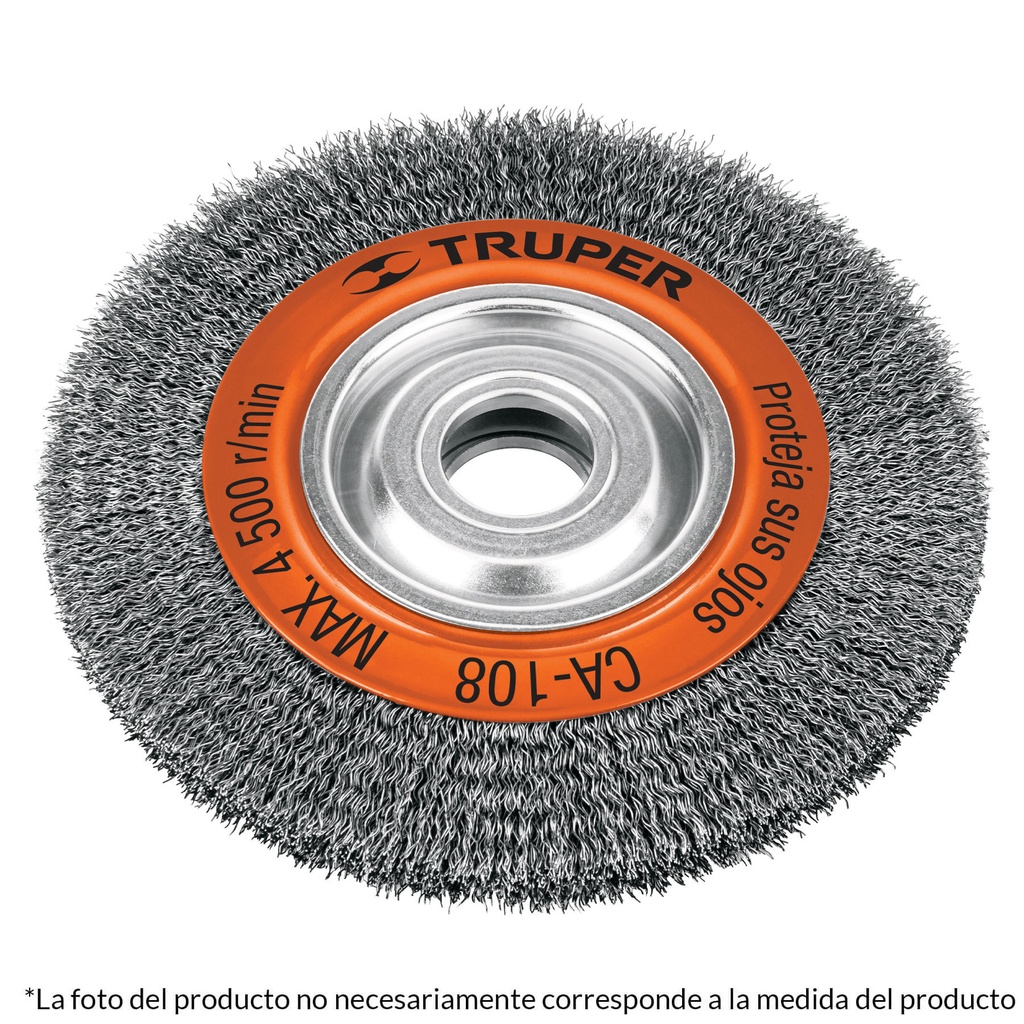 TRUPER CARDA ALAMBRE CA-107 8X3/4"ONDULADO P/ESMERIL