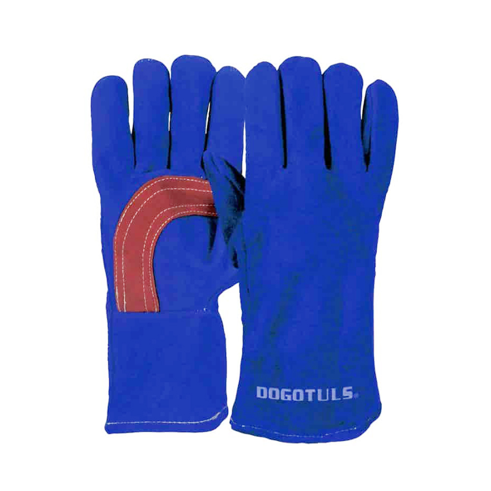 DOGOTULS GUANTE SOLDADOR GR3020 AZUL HILO KEVLAR