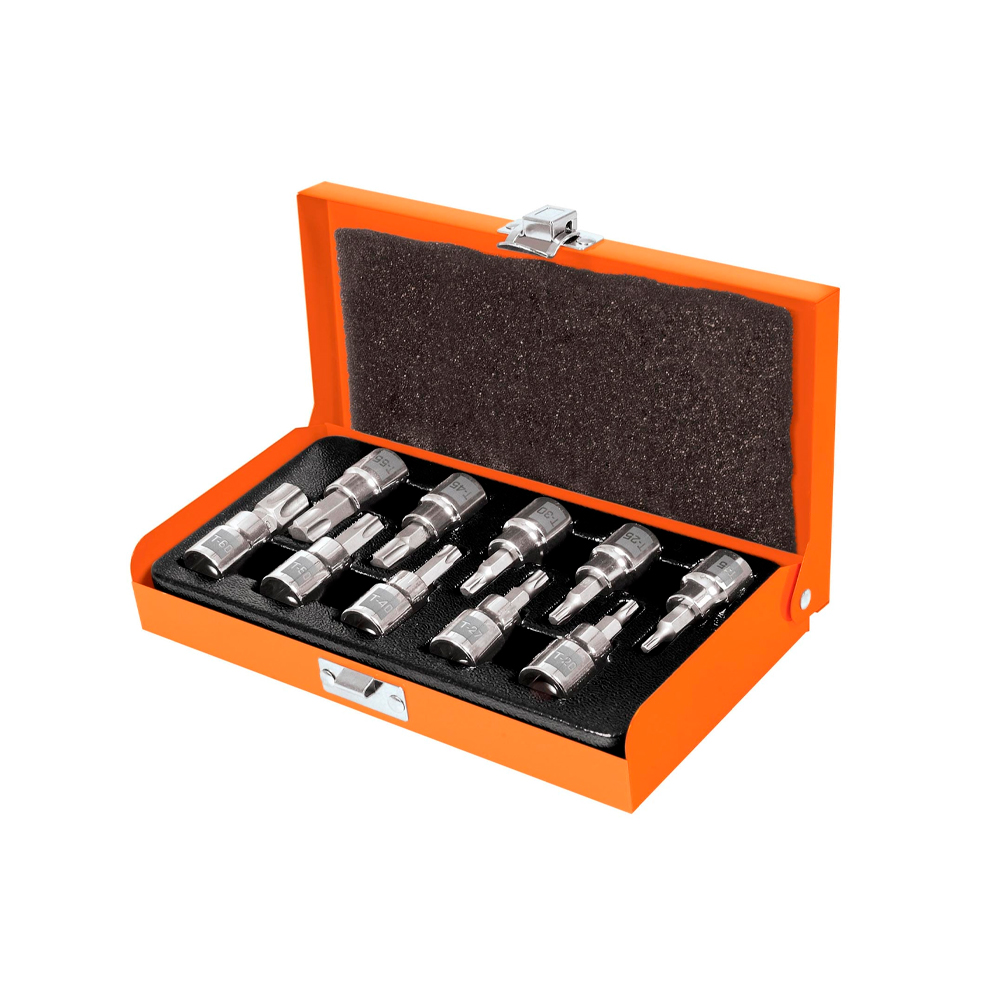 TRUPER JGO DE DADOS JPT-3/8X10 3/8"10PZ PUNTA TORX