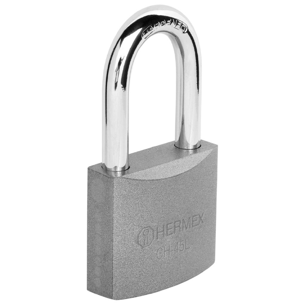 HERMEX CANDADO METALICO 45MMGANCHO LARGO