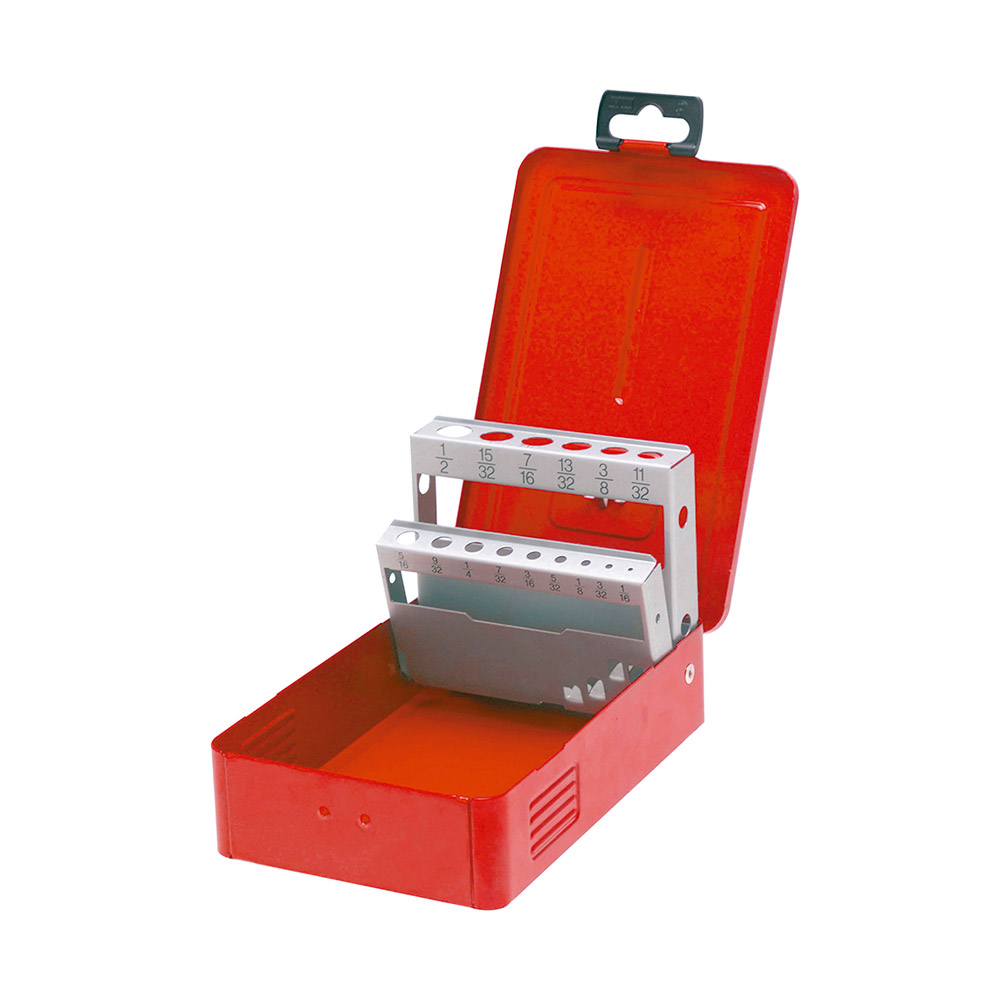 URREA CAJA METALICA P/BROCAS 1/16A1/2-1/32