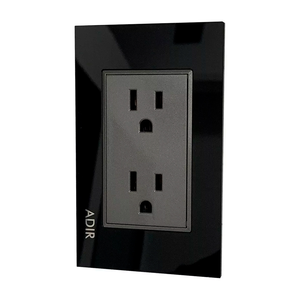 PLACA 2 CONTACTOS ATERRIZADOS CRISTAL NGO. PALERMO-TIFFANY