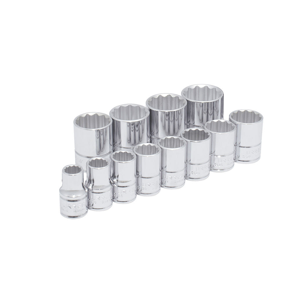 URREA JGO DADOS 54212 1/2" 12PZ METRICOS
