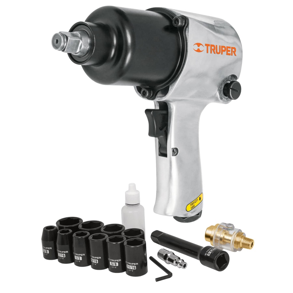 TRUPER KIT LLAVE IMP 1/2 TPN-734H-2K