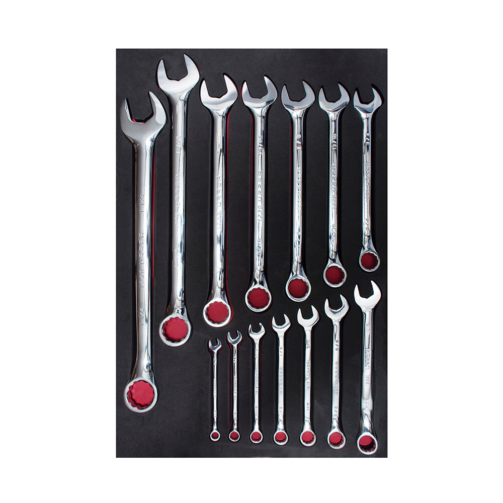 URREA JGO DE LLAVES COMB CH303 14PZ STD SAE