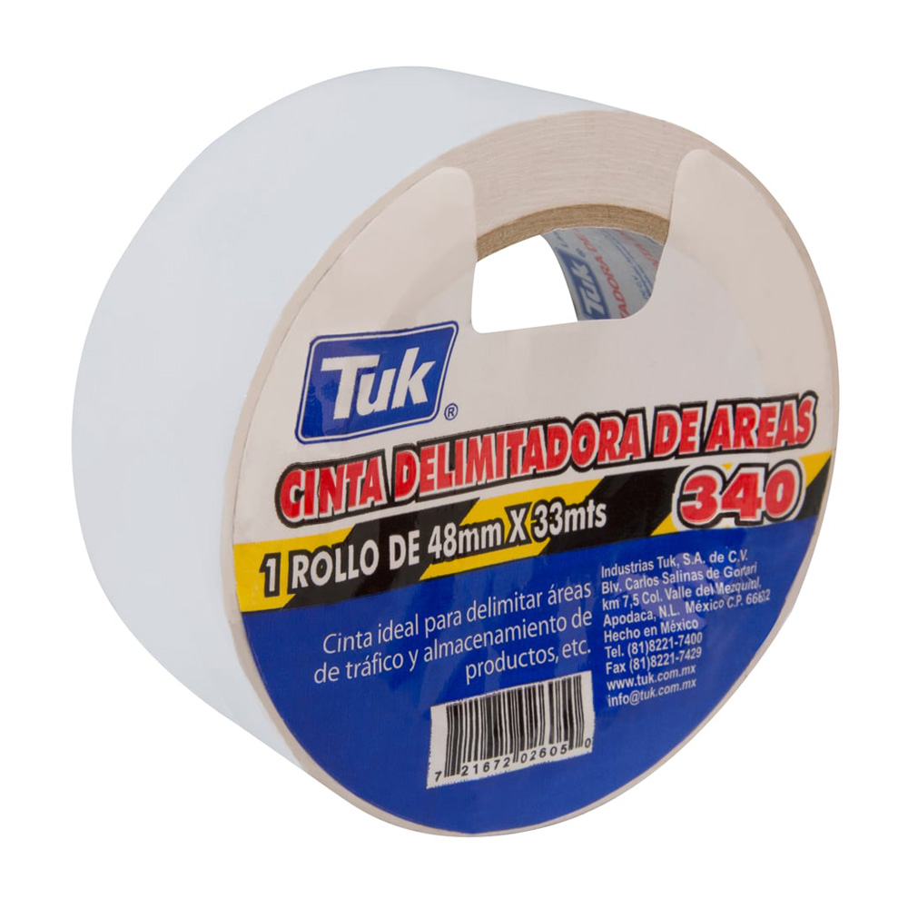 TUK CINTA DELIMITADORA        48MMX33MT BLANCO 340