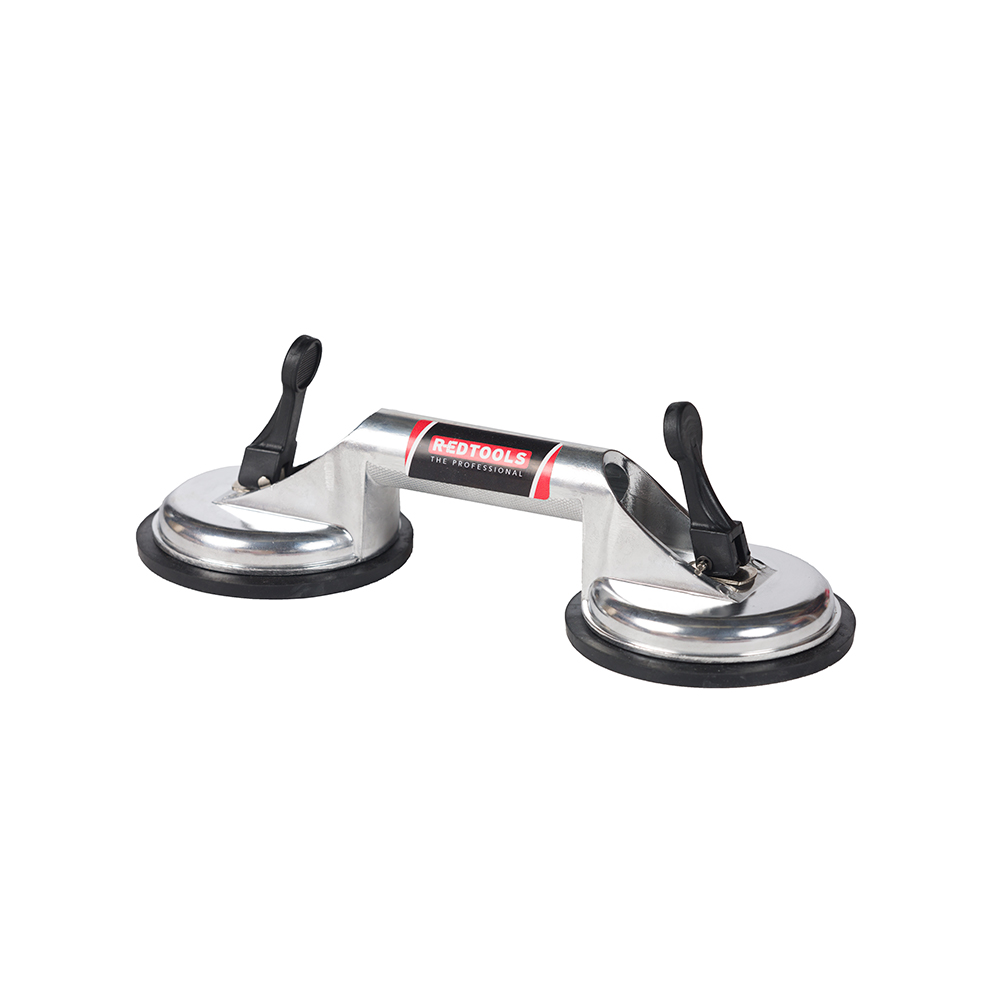 REDTOOLS VENTOSA P/VIDRIO     80KG 2COPAS D/ALUMINIO