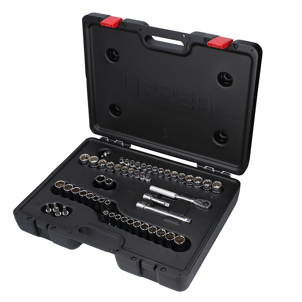 URREA JGO DADOS Y ACCESORIOS 54PZS5200PA 3/8