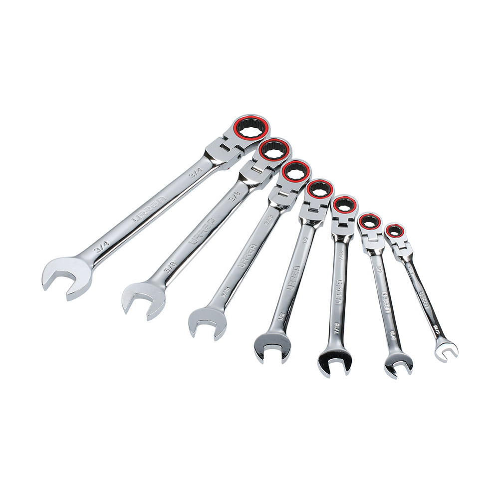 URREA JGO LLAVES COMBINADAS 12MF77PZS  DE MATRACA FLEX STD