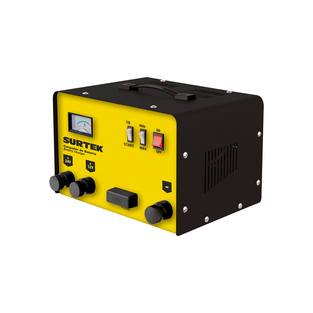 SURTEK CARGADOR DE BATERIA CB18012/24V  127V 180AMP