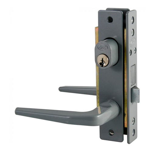 LOCK CERRADURA P/PUERTA ALUM  GRIS LLAVE-MARIPOSA BASIC 14CL