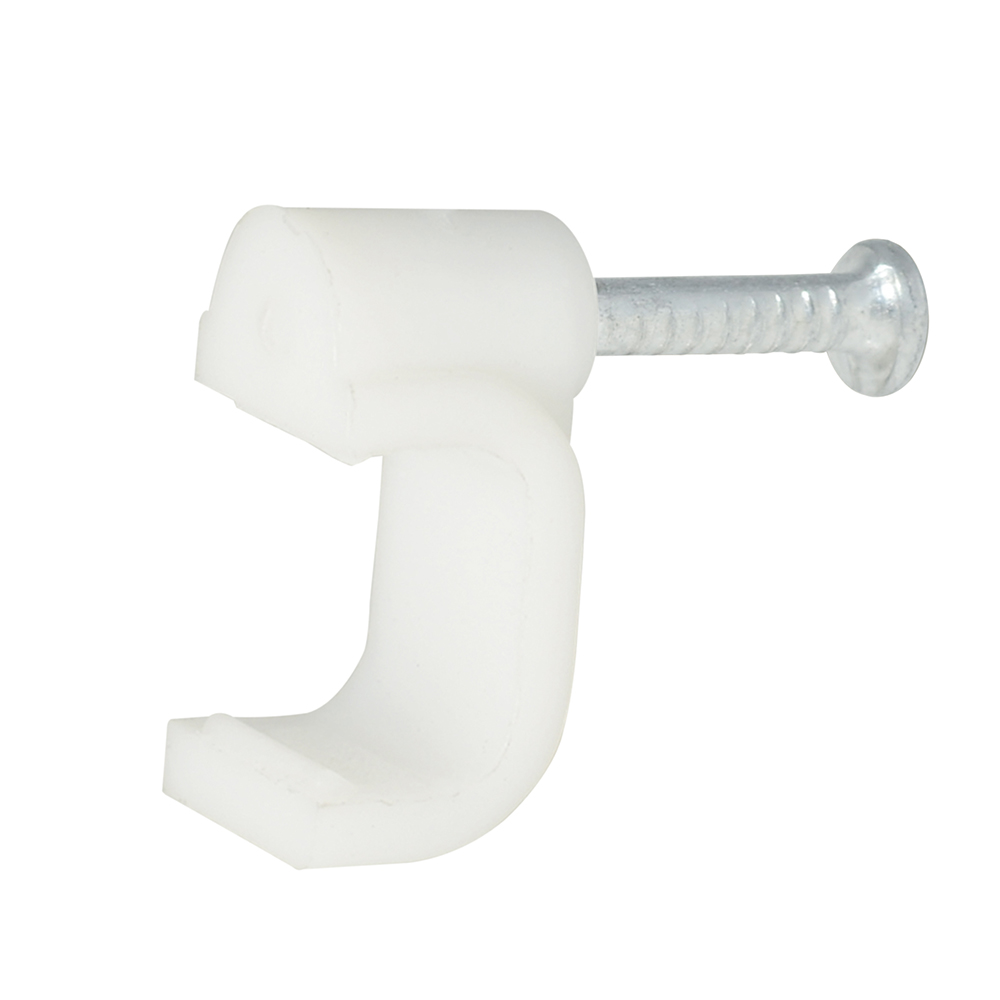 SURTEK GRAPA BLANCA GRAD5 20PZ P/CABLE DUPLEX 5MM