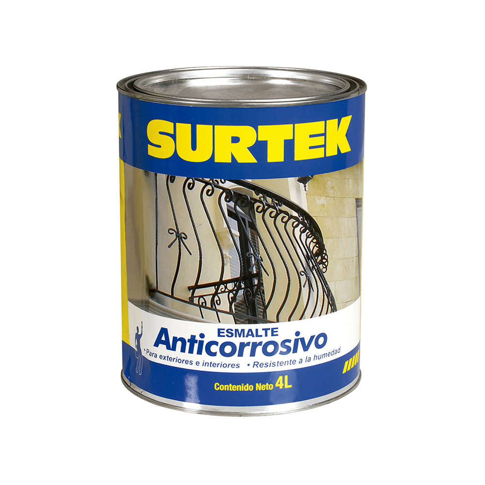 SURTEK ESMALTE ANTICORROSIVO SP303994LT  NEGRO
