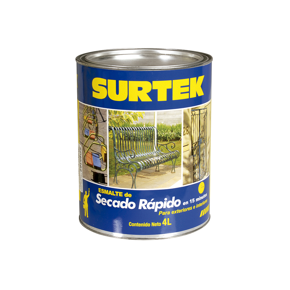 SURTEK ESMALTE SECADO RAPIDO SP403624LT  AZUL BRILLANTE