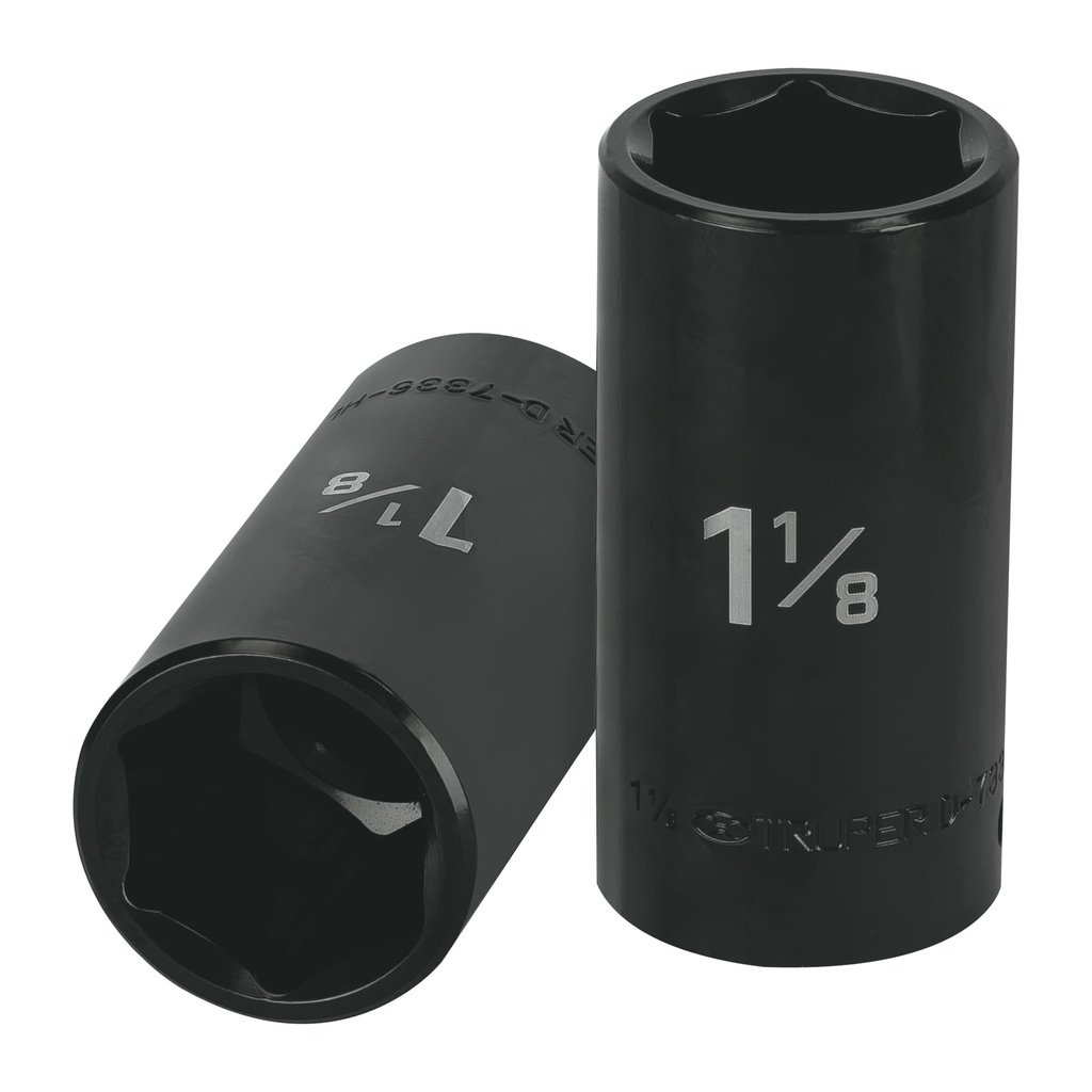 TRUPER DADO DE IMPACTO, 6 PUNTAS, CUADRO 1/2 DE 1-1/8 D-73