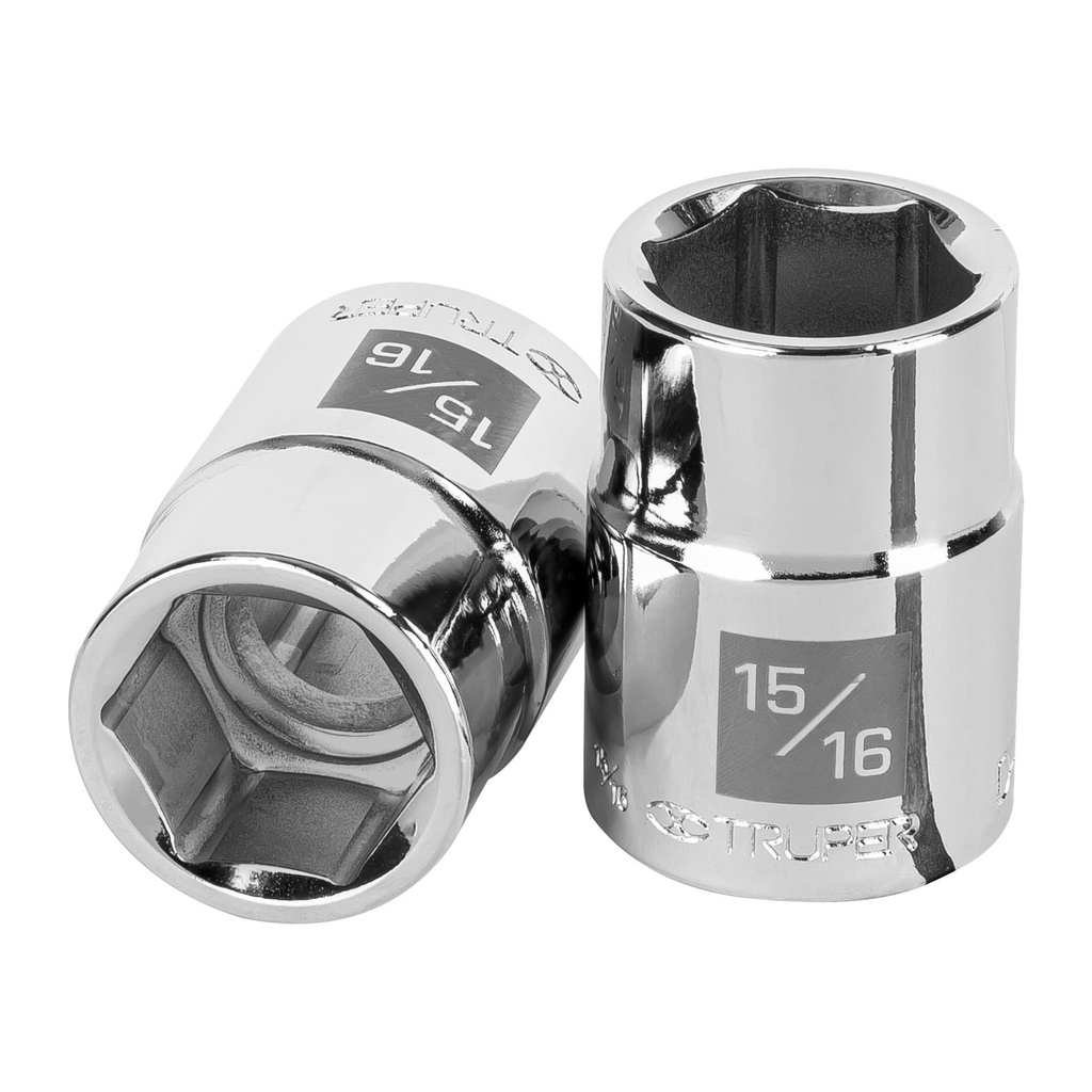 TRUPER DADO DE 6 PUNTAS, CUADRO 3/4DE 15/16 D-3430-H