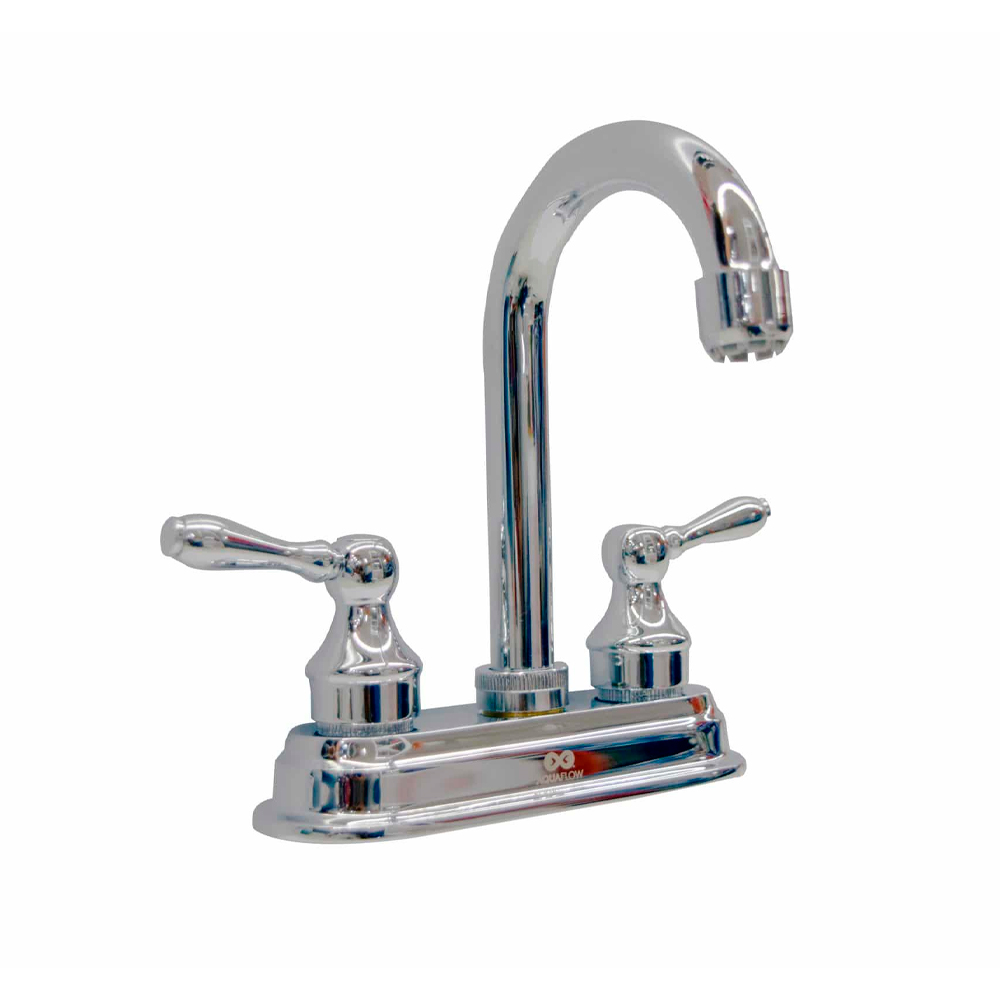 AQUAFLOW MEZCLADORA AQF-1798 P/LAVABO CROMO/ORO PALANCA