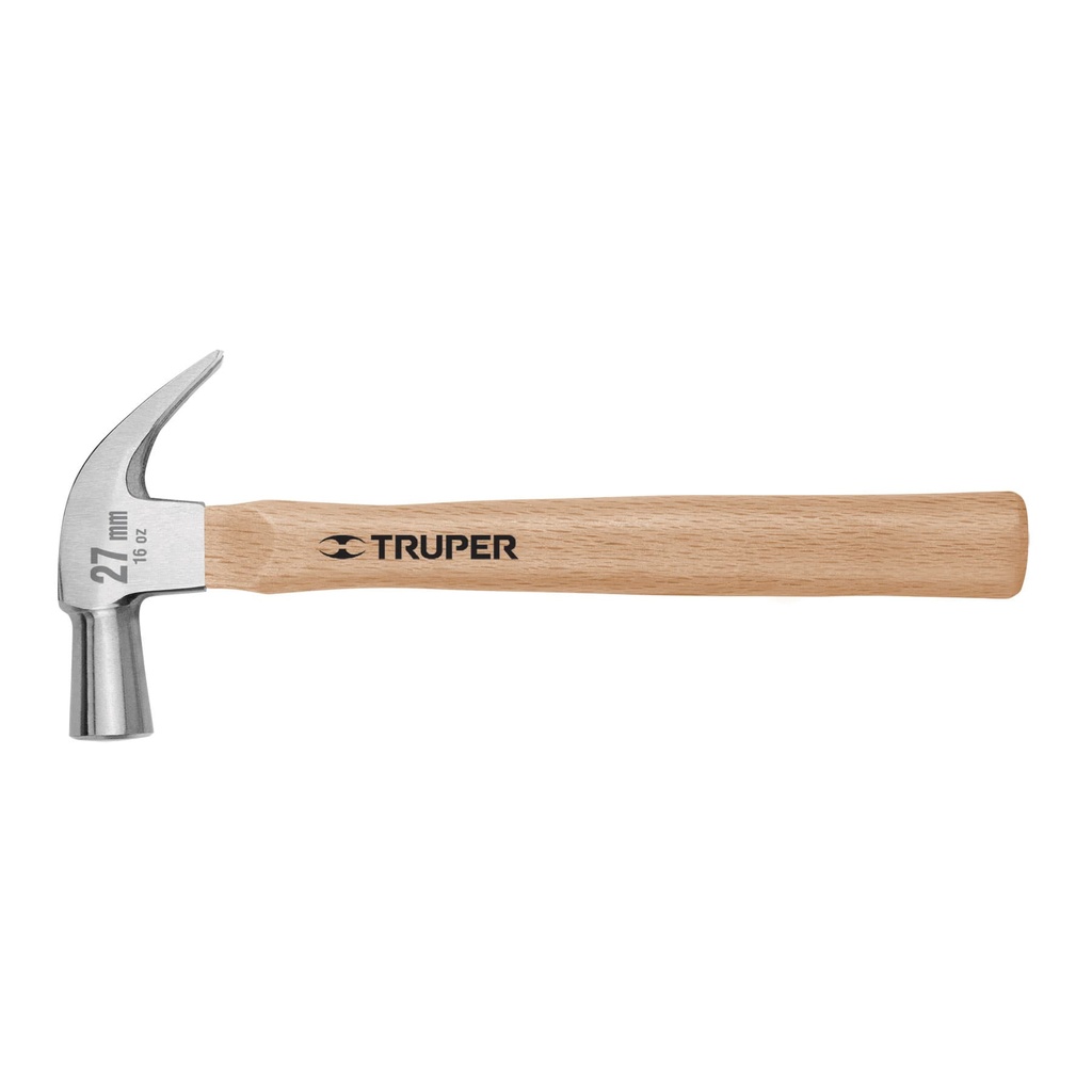 TRUPER MARTILLO MAC27 27MM CABEZA CONICA PULID MGO ENCINO