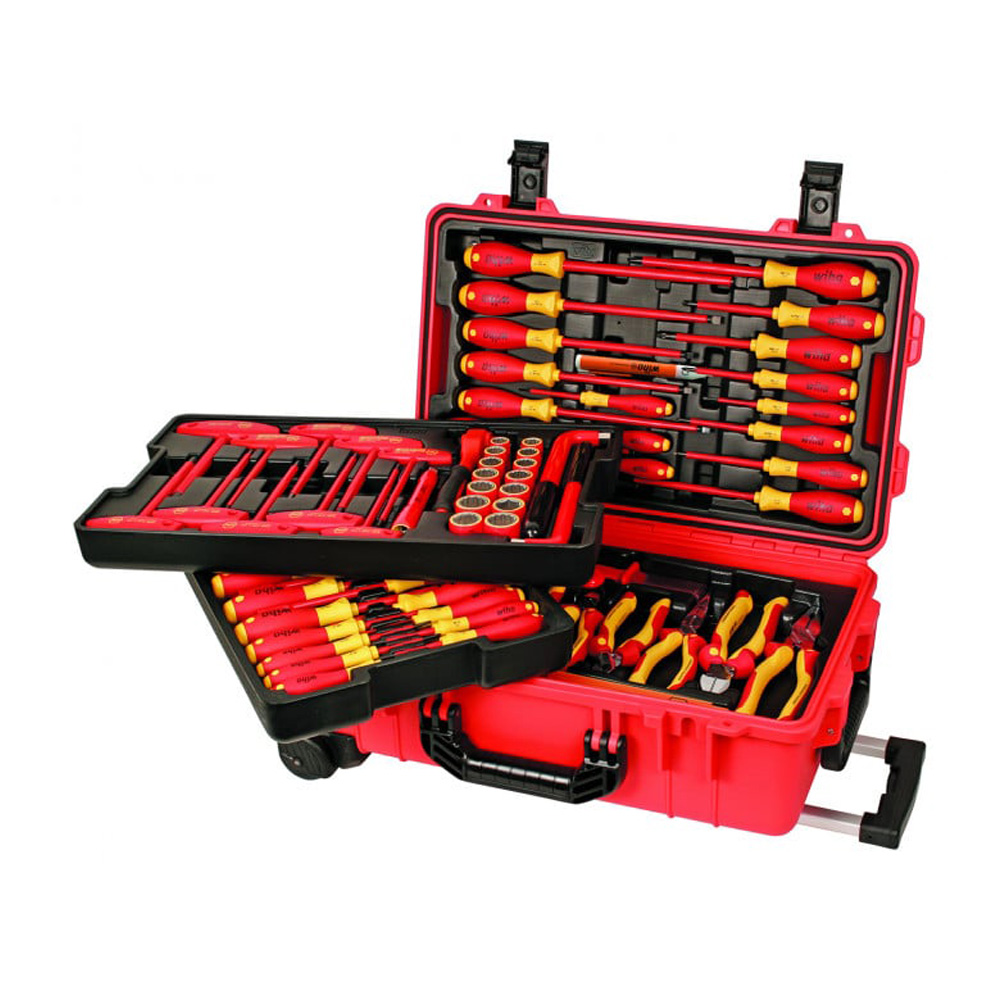 WIHA JGO HERRAMIENTAS 32800 80PZ AISLADO C/CJA HTAS C/RUED