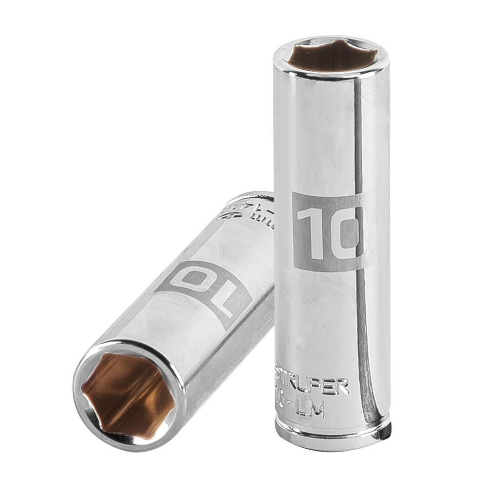 TRUPER DADO DE 6 PUNTAS CUADRO1/4 DE 10 MM D-4710-LM