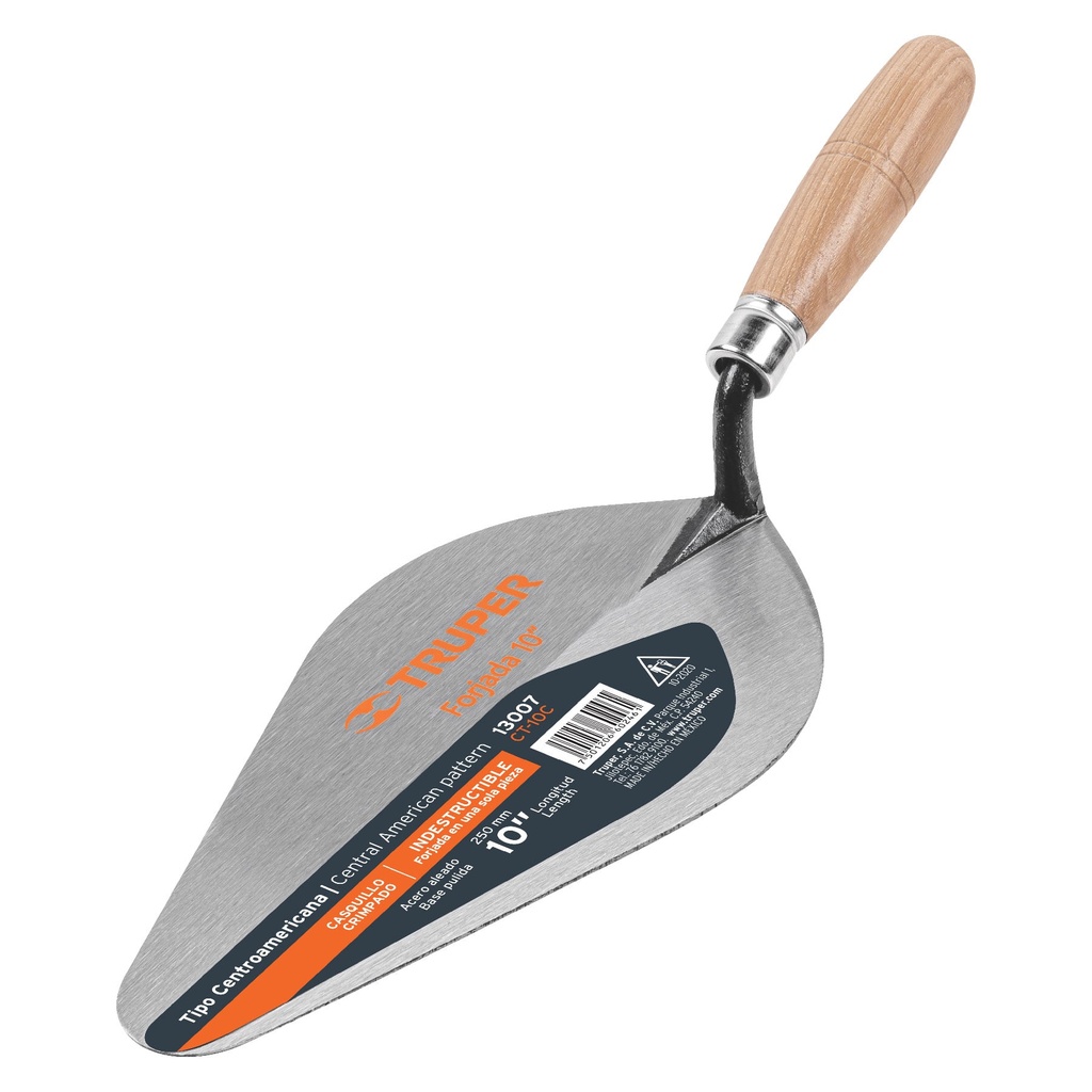 TRUPER CUCHARA D/ALBAÑIL      CENTROAMERICANA 10" FORJADA