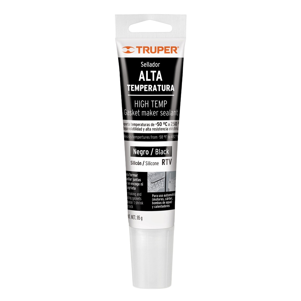TRUPER SELLADOR P/SILICON ALTA TEMPERATURA 85GR ALTE-N