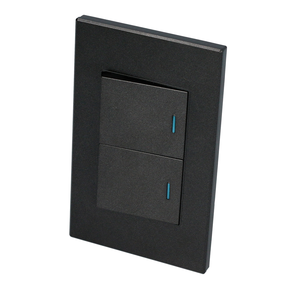 SURTEK PLACA P622N  2APAGADORNEGRO PREMIUM 1/2