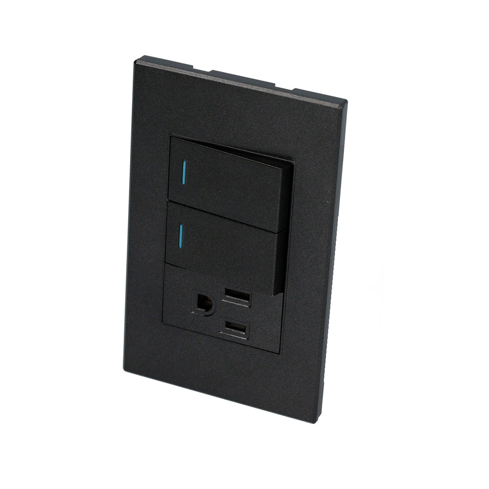 SURTEK PLACA P626N  2APAGADOR1CONT NEGRO PREMIUM 1/3