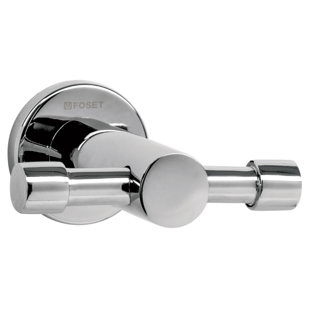 FOSET GANCHO DOBLE ELA-73 CROMADO P/TOALLA