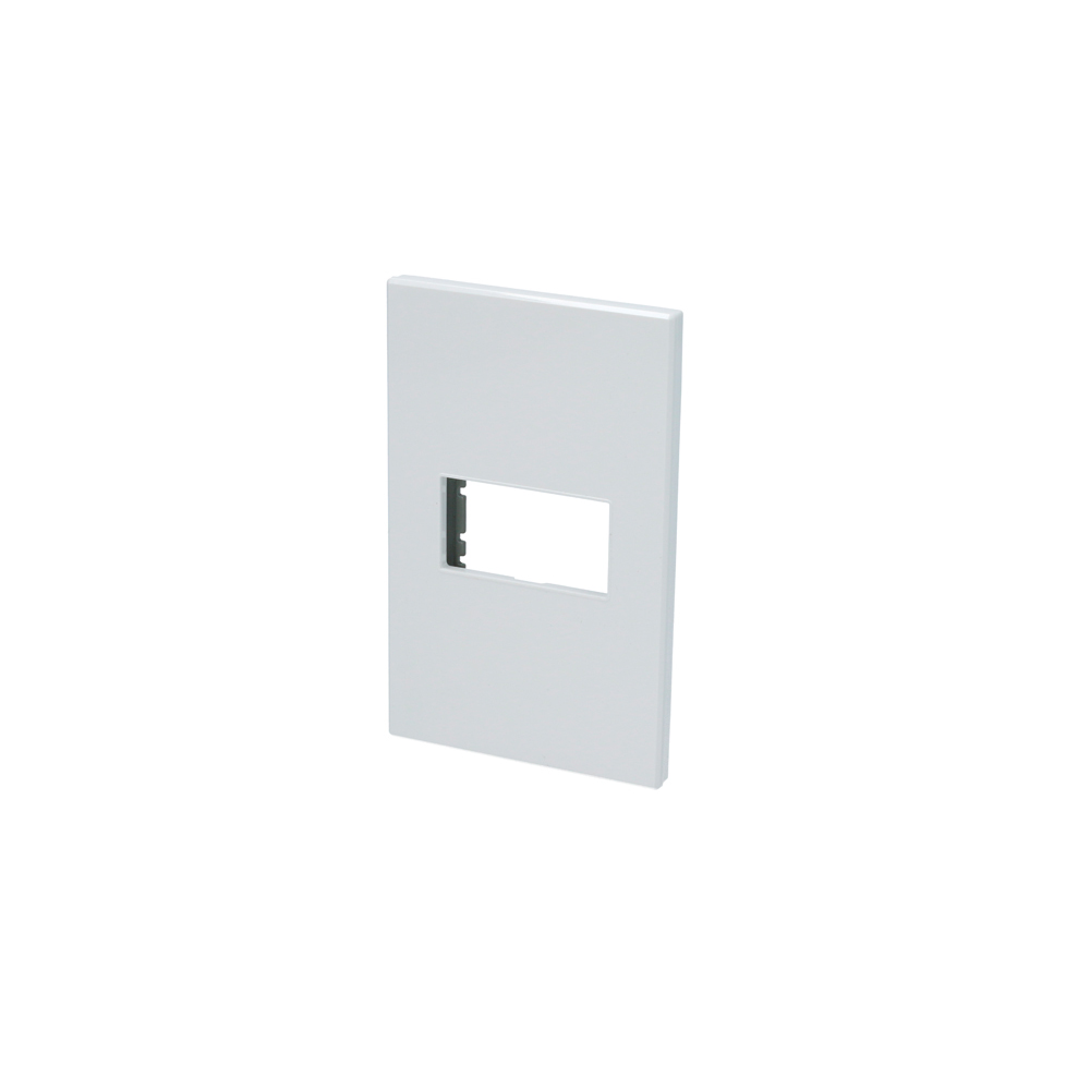 SURTEK PLACA P600B  1MODULO1/3 BLANCO PREMIUM