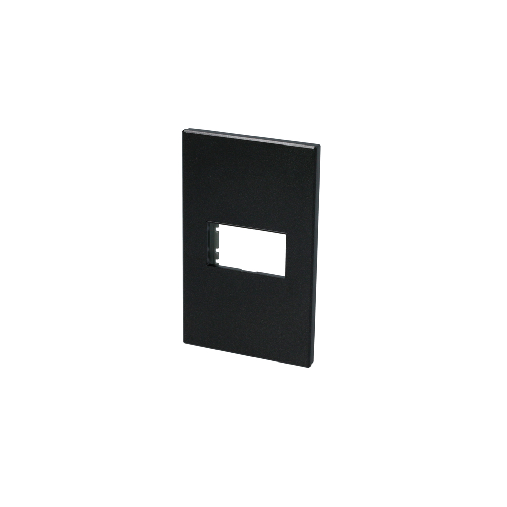 SURTEK PLACA P600N  1MODULO1/3 NEGRO PREMIUM