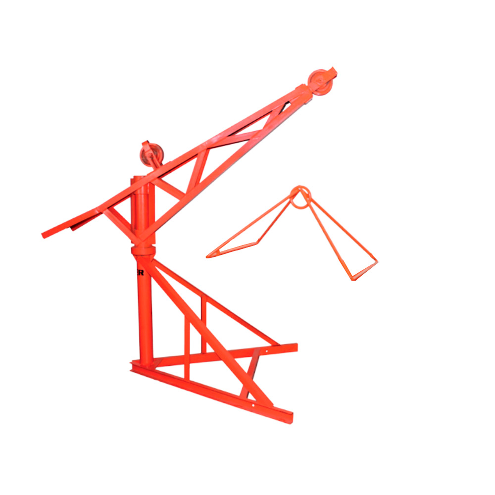 JOPER PLUMA 1TON A-2.35X1.5M  C/POLEA Y TRIANGULO JP-1000A