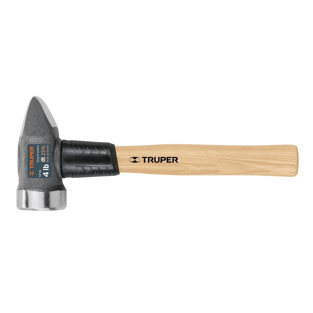 TRUPER MARRO CRP-4HX 4LB P/HERRERIA C/MANGO DE MADERA