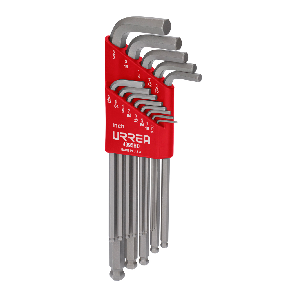 URREA JGO LLAVES HEX L 4995HD 13PZ STD TPO BOLA USO PESADO