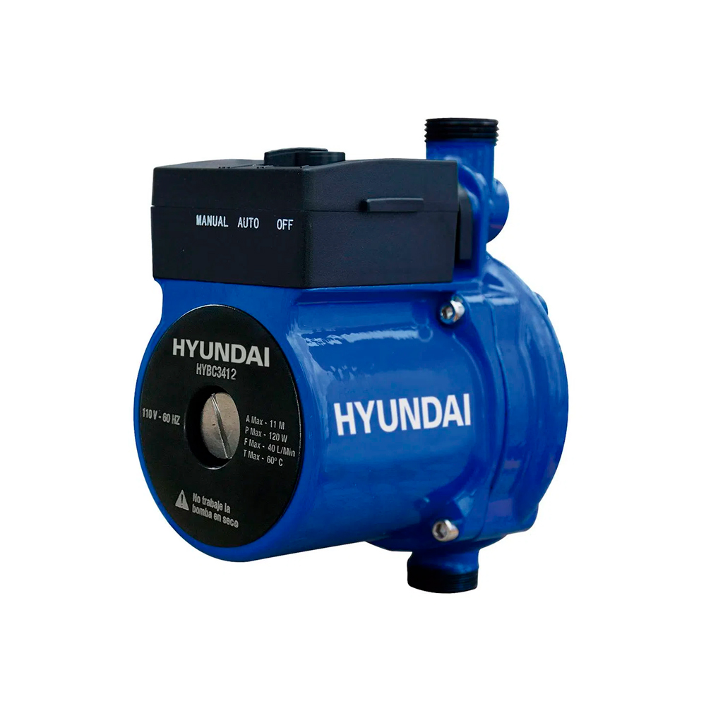 HYUNDAI BOMBA HYBC3412 0.20HP PRESURIZADORA 110V 3/4"ALT12MT