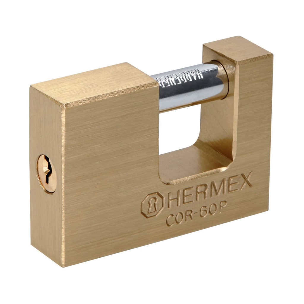 HERMEX CANDADO DE LATÓN, ANTIPALANCA, 60 MM, BASIC