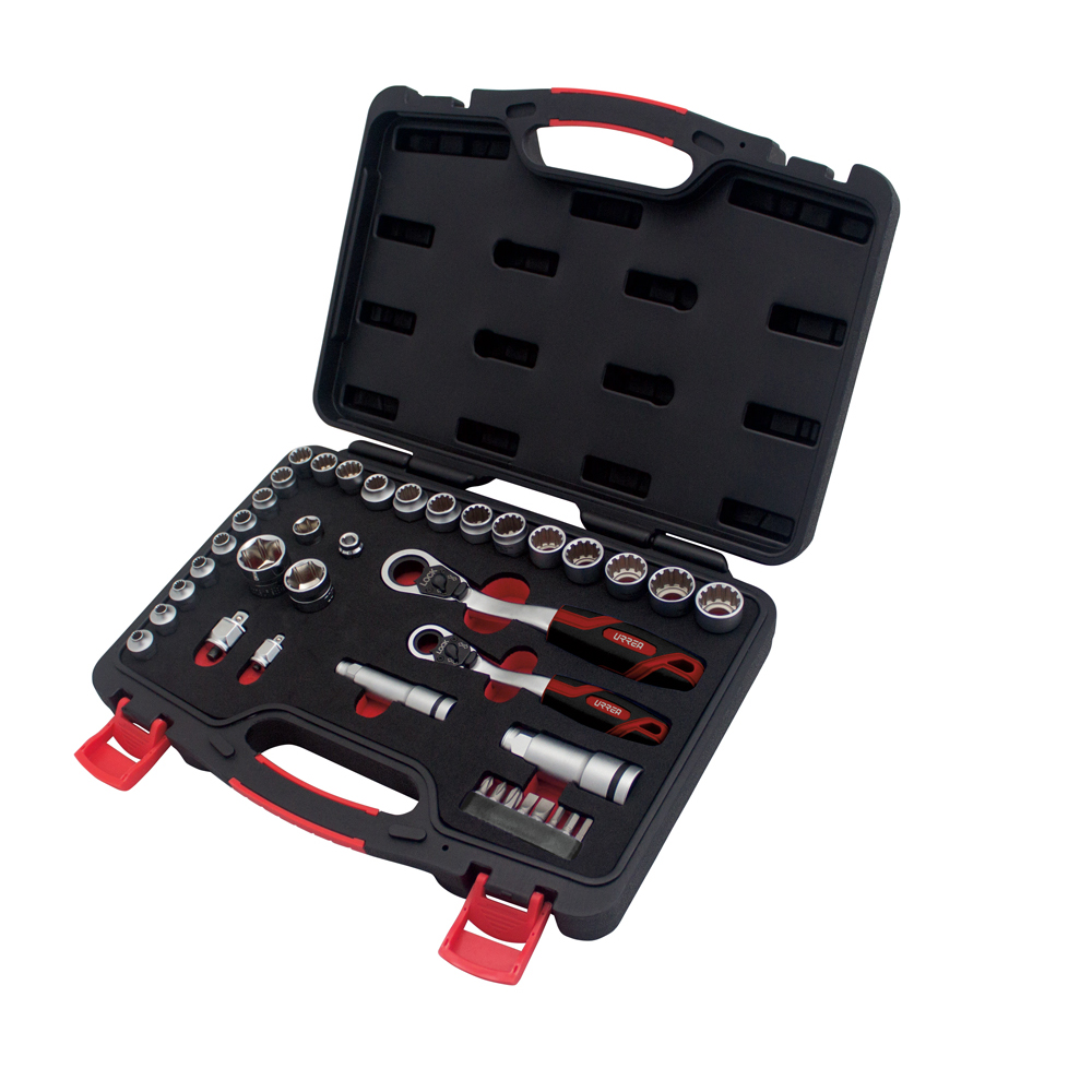 URREA JGO DADOS Y ACCESORIOS 4752GT39PZ  COMB GO-THR