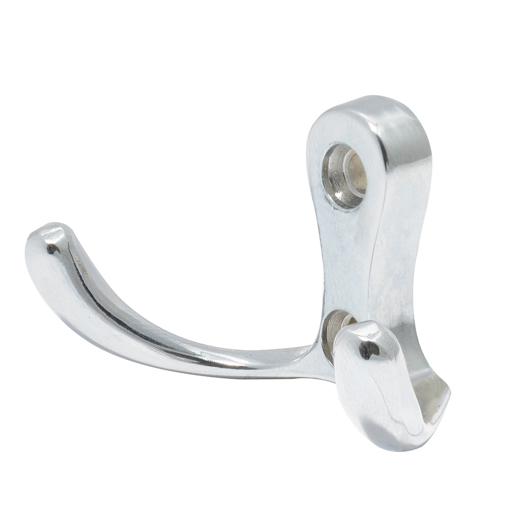 LOCK GANCHO PERCHERO DOBLE NIQUEL  13PE