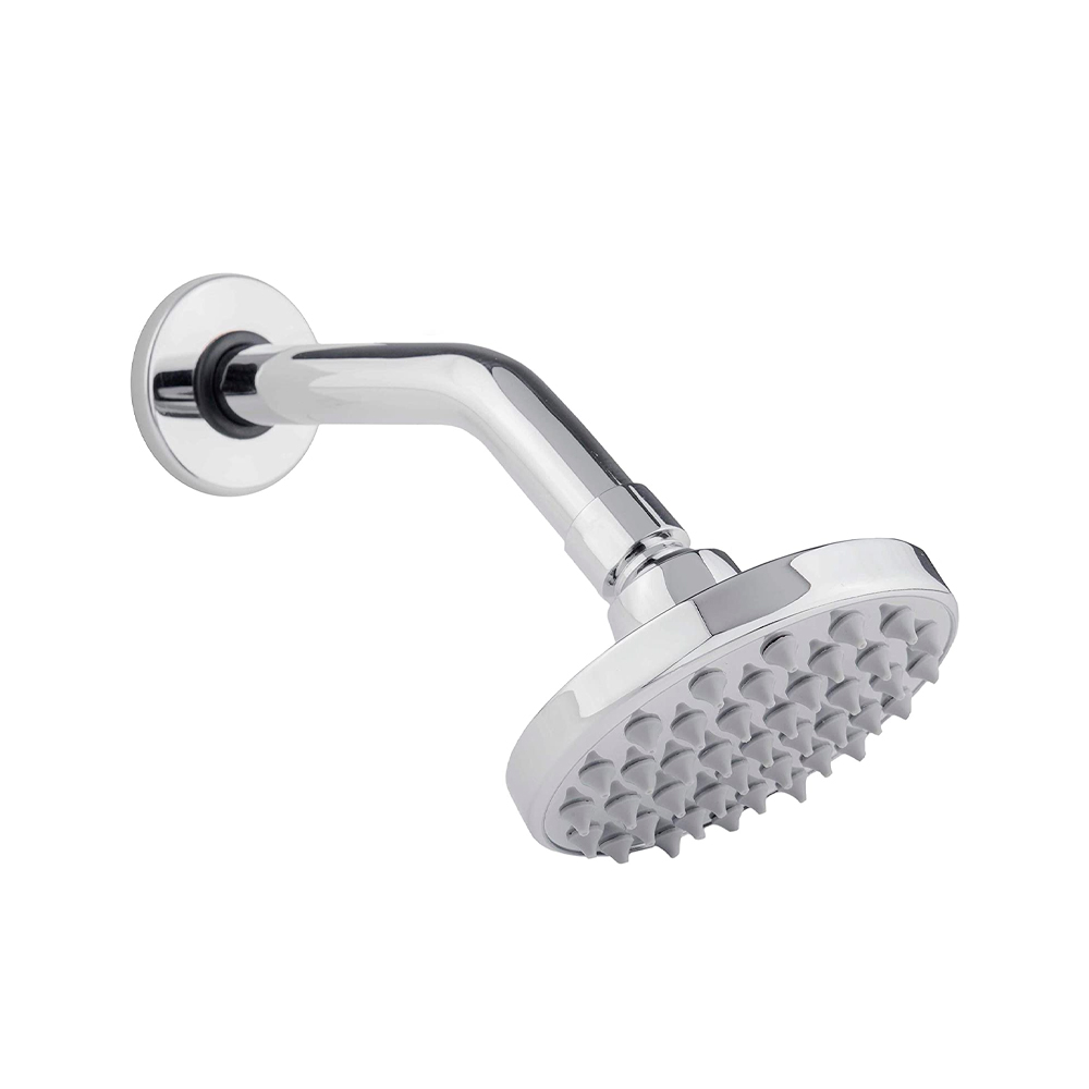 DICA REGADERA CROMO 4"        C/BRAZO-CHAP PLATO REDON 4540
