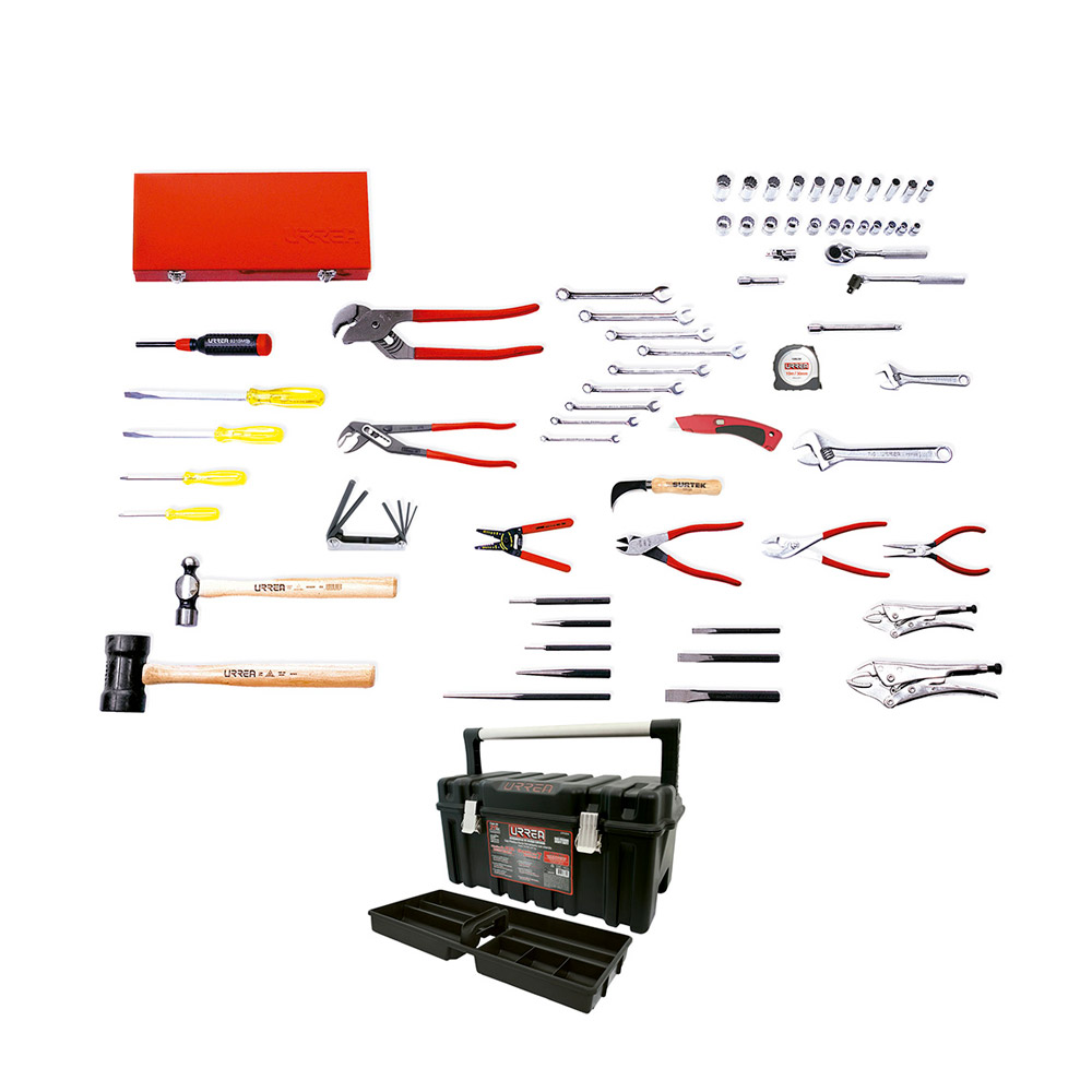 URREA JGO HERRAMIENTA 68PZ    STD BASICO INDUSTRIAL C/CAJA