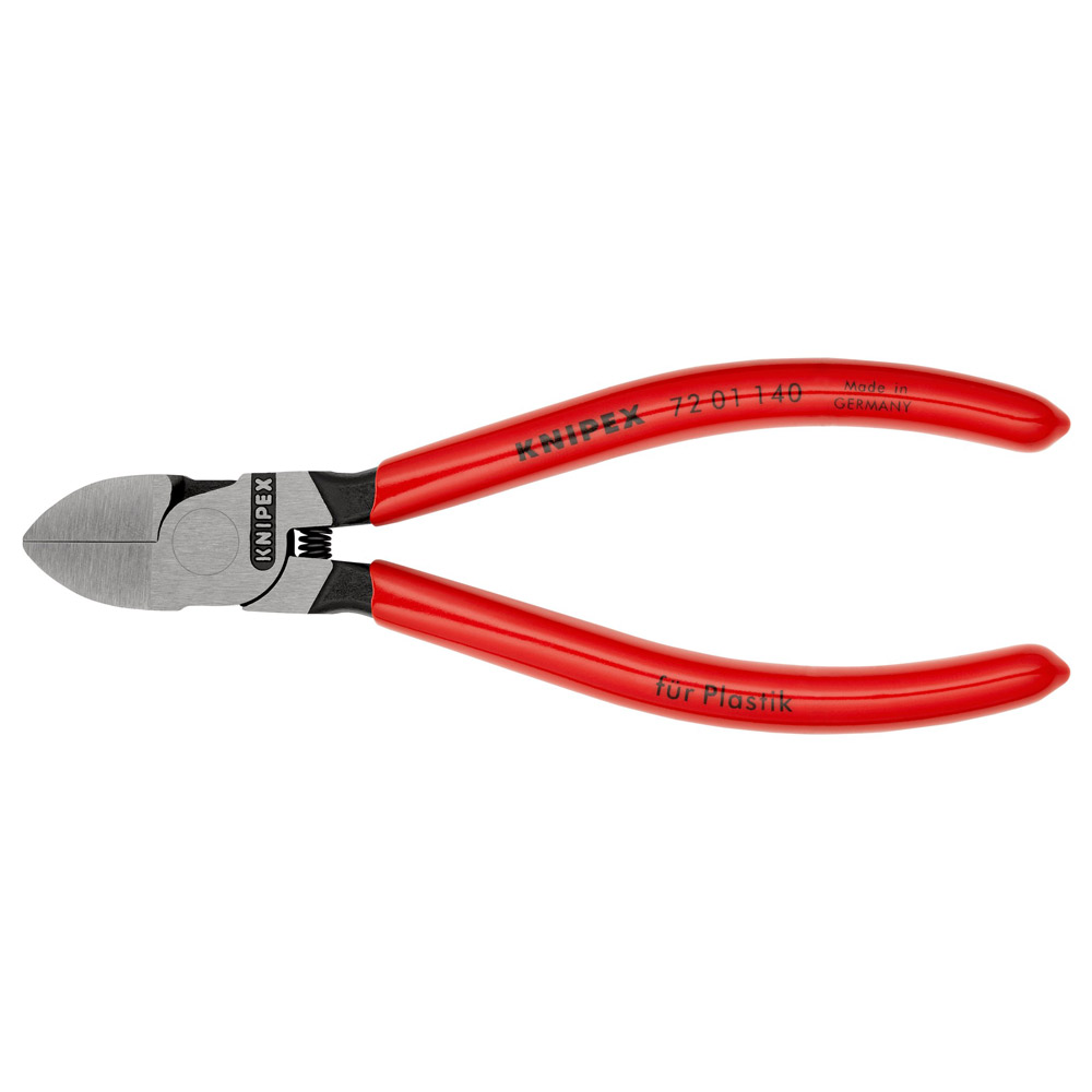 KNIPEX PINZA CORTE DIAGONAL 5-1/2" P/PLASTICOS 72 01 140